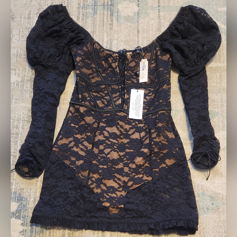 For Love And Lemons Violetta Lace Dress. Size S. NWT